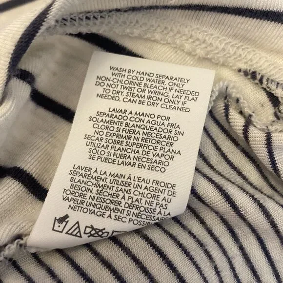 CAbi Pivot Tee Striped Oversized Top Style# 3806 Hi-Lo Tunic Fit Size Medium - Picture 6 of 7